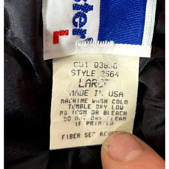 Vintage Swingster Mens Winter Coat Size Large Brute Power BWD BorgWarner 80s 90s - Picture 4 of 11